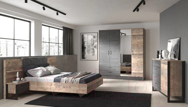 Изображение товара Зеркало НК Мебель Hugo / 72505195 (дуб гранж)