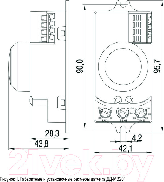 Изображение товара Датчик движения IEK LDD11-201MB-1200-001