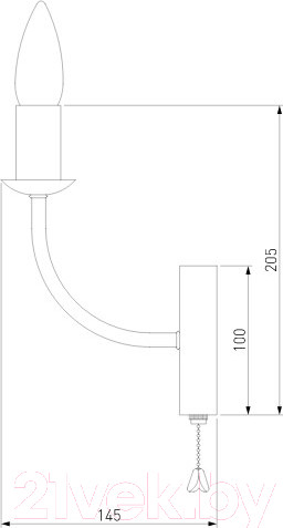 Изображение товара Бра Евросвет Alegria 60139/1 (хром)