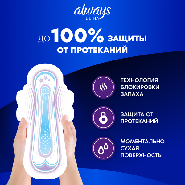 Изображение товара Прокладки гигиенические Always Ultra Secure Night Duo (22шт)