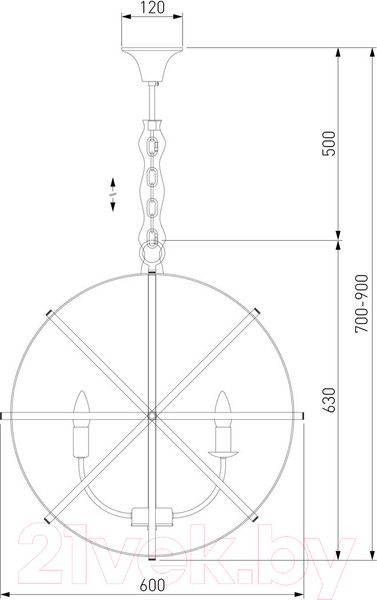 Изображение товара Люстра Евросвет 60139/6 (золото)