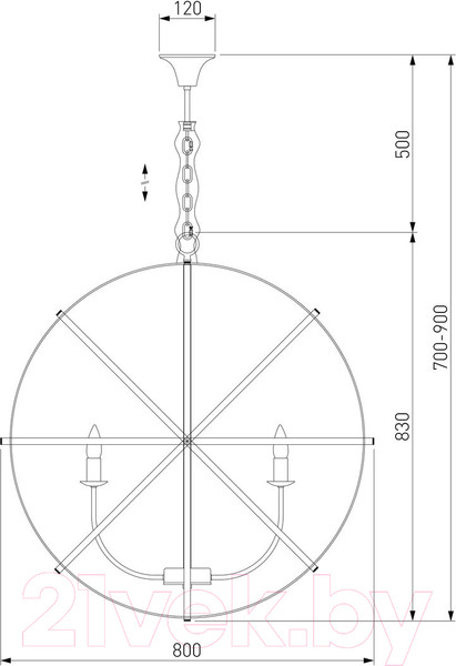Изображение товара Люстра Евросвет 60139/8 (золото)
