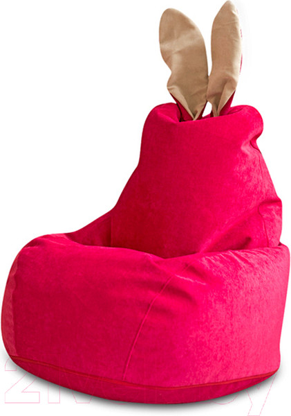 Изображение товара Бескаркасное кресло DreamBag Зайчик / 1911801 (малиновый)