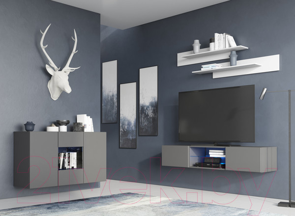 Изображение товара Тумба НК Мебель Point тип-1.2 / 71775210 (серый графит)