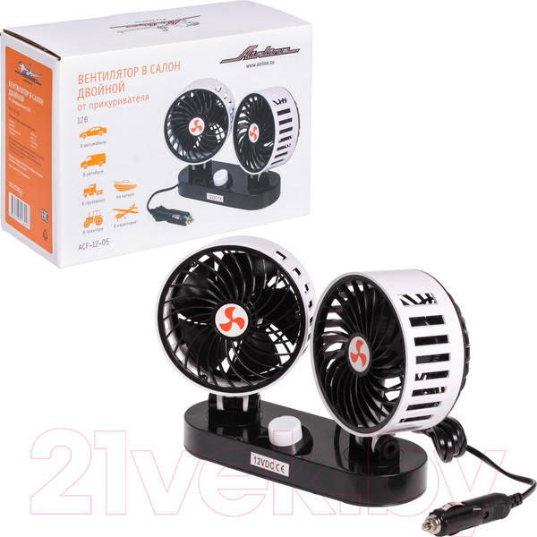 Изображение товара Вентилятор автомобильный Airline ACF-12-05