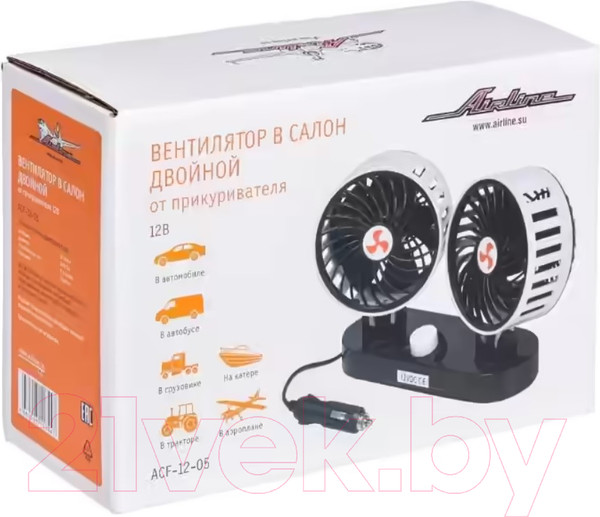 Изображение товара Вентилятор автомобильный Airline ACF-12-05