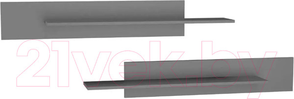 Изображение товара Комплект полок НК Мебель Point / 71775211 (серый графит)