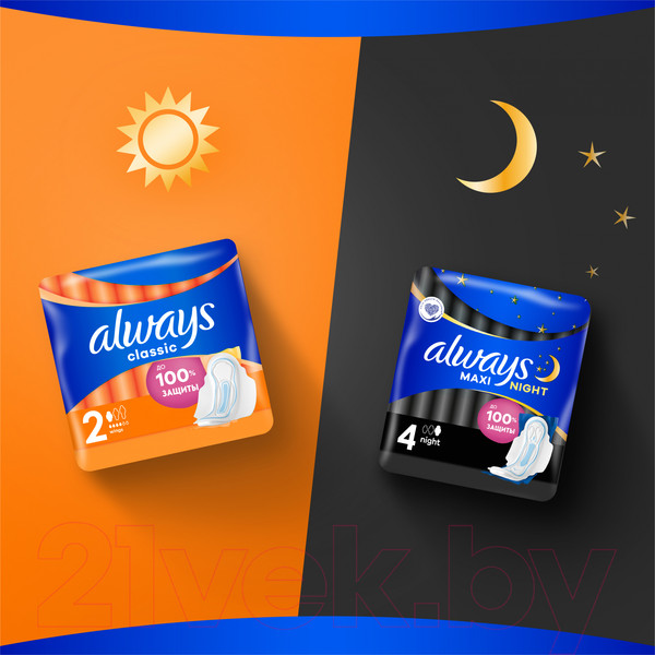 Изображение товара Прокладки гигиенические Always Maxi Night Extra 5 (7шт)