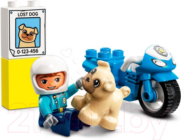 Изображение товара Конструктор Lego Duplo Полицейский мотоцикл / 10967