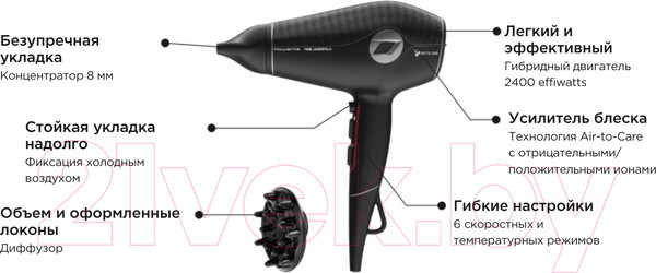 Изображение товара Профессиональный фен Rowenta CV613LF0