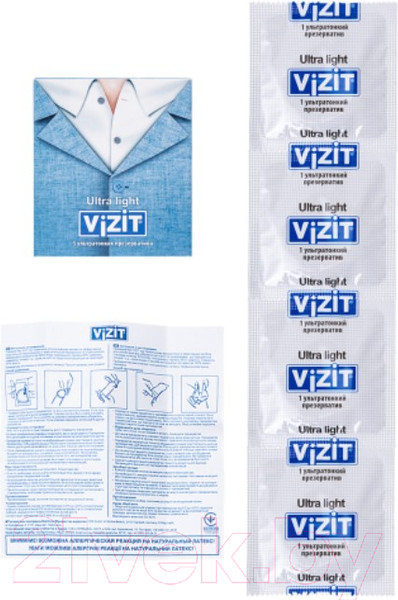 Изображение товара Презервативы Vizit Ultra Light (3шт)