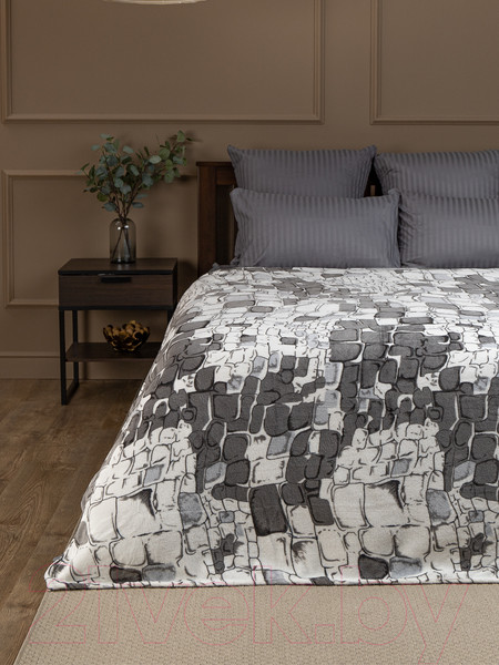 Изображение товара Плед TexRepublic Камешки TF FN F13GY a2022 / 86564 (серый)