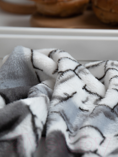 Изображение товара Плед TexRepublic Камешки TF FN F13GY a2022 / 86564 (серый)