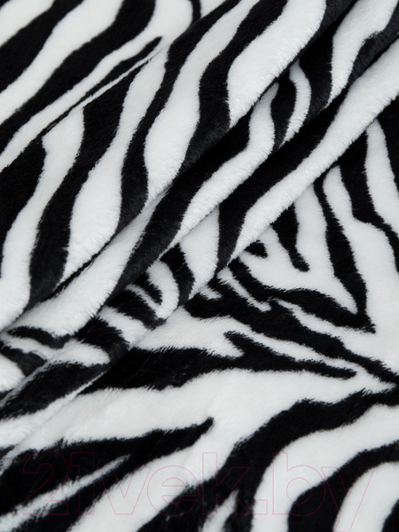 Изображение товара Плед TexRepublic Шкура зебры TF FN F967 QR b1520 / 28397 (черный/белый)