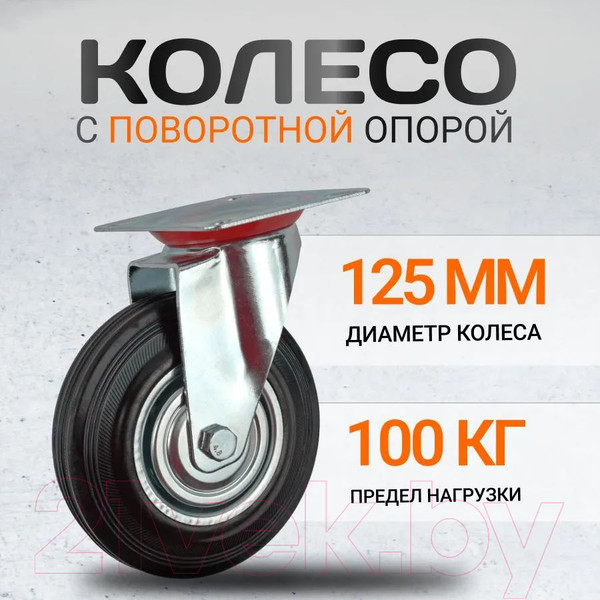 Изображение товара Опора колесная для тележки складской RAD А 125 / 71037258