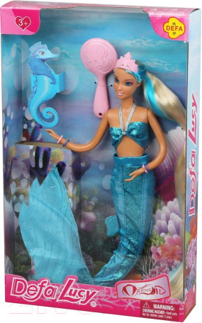 Изображение товара Кукла с аксессуарами Defa Lucy Русалка / 8225 (голубой)