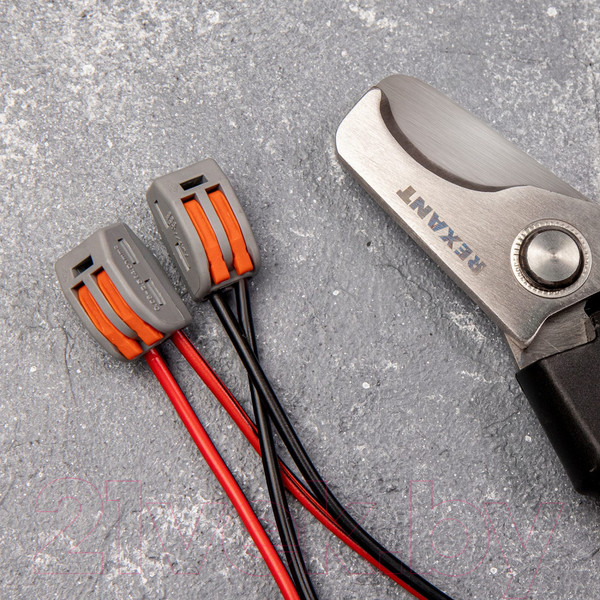 Изображение товара Клемма Rexant 06-0200-B10 (серый, 10шт)