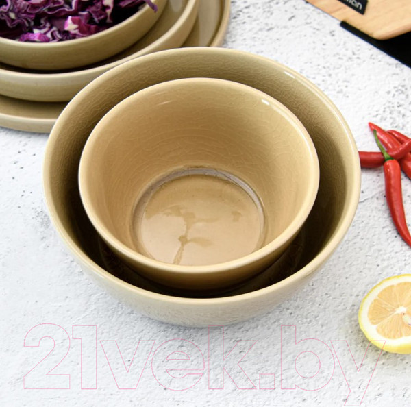 Изображение товара Салатник Fissman Hygge 6334 (бежевый)