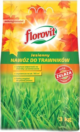 Изображение товара Удобрение Florovit Для газона осенний (3кг, мешок)