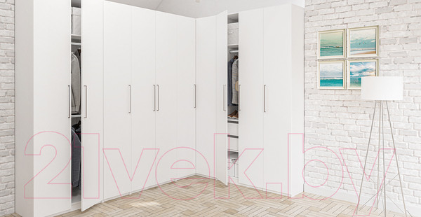 Изображение товара Шкаф Мебель-Неман Отис МН-039-09 П1 (белый/белый)