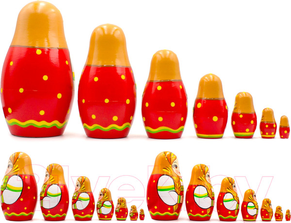 Изображение товара Матрешка сувенирная Брестская Фабрика Сувениров В восточной традиционной одежде с орнаментом 7022