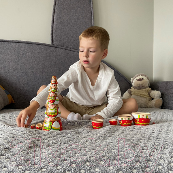 Изображение товара Матрешка сувенирная Брестская Фабрика Сувениров В восточной традиционной одежде с орнаментом 7022