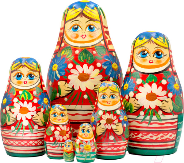 Изображение товара Матрешка сувенирная Брестская Фабрика Сувениров В традиционной белорусской одежде с орнаментом 7034