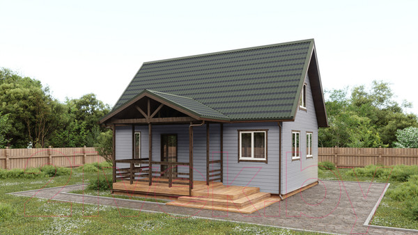 Изображение товара Лист кровельный Onduline P7EA6RU Черепица x5 SR-150 3D (1950x960, зеленый)