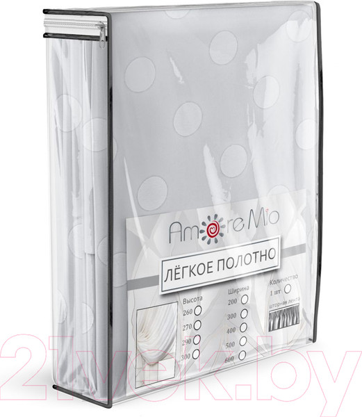 Изображение товара Гардина Amore Mio RR 3139-01 300x270 / 86117 (белый)