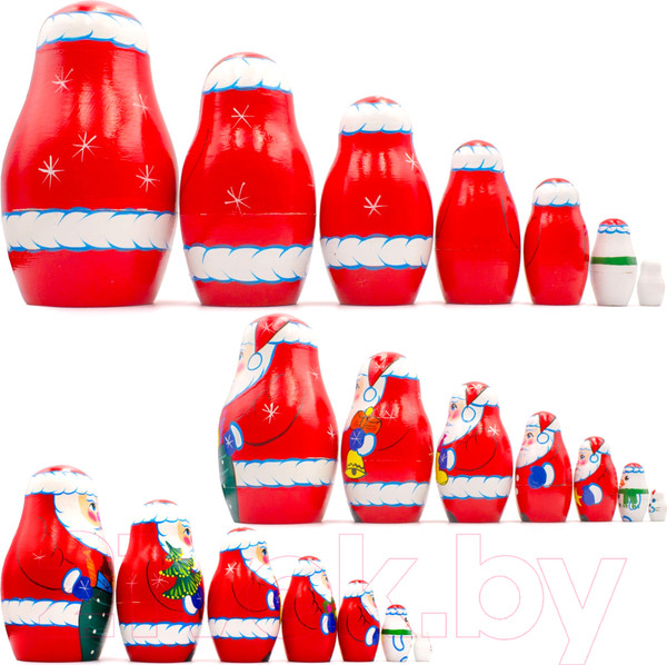 Изображение товара Матрешка сувенирная Брестская Фабрика Сувениров В виде санта-клауса 7118