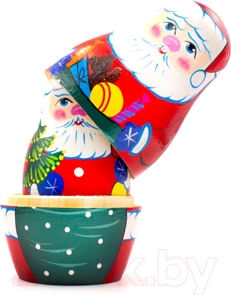Изображение товара Матрешка сувенирная Брестская Фабрика Сувениров В виде санта-клауса 7118