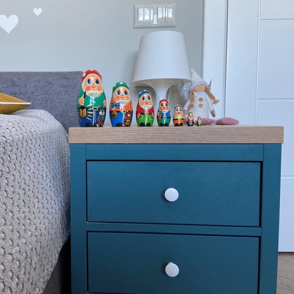 Изображение товара Матрешка сувенирная Брестская Фабрика Сувениров В виде фигурок гномов 7119