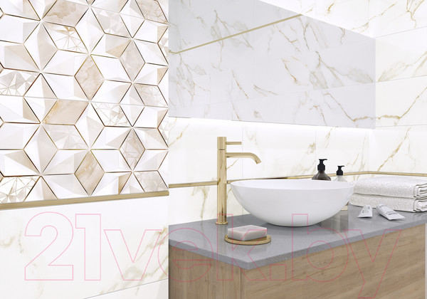 Изображение товара Декоративная плитка Alma Ceramica Nevada DWU09NVD006 (249x500, голубой)