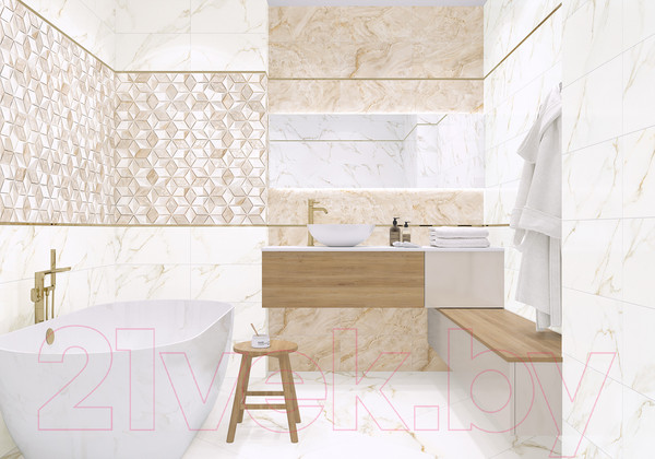 Изображение товара Декоративная плитка Alma Ceramica Nevada DWU09NVD006 (249x500, голубой)