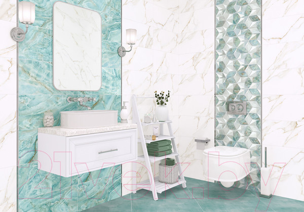 Изображение товара Декоративная плитка Alma Ceramica Nevada DWU09NVD006 (249x500, голубой)