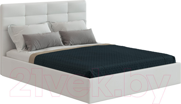 Изображение товара Каркас кровати НК Мебель Соната 140x200 / 72305110 (белый кожзам)