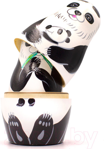 Изображение товара Матрешка сувенирная Брестская Фабрика Сувениров В виде панды 7123