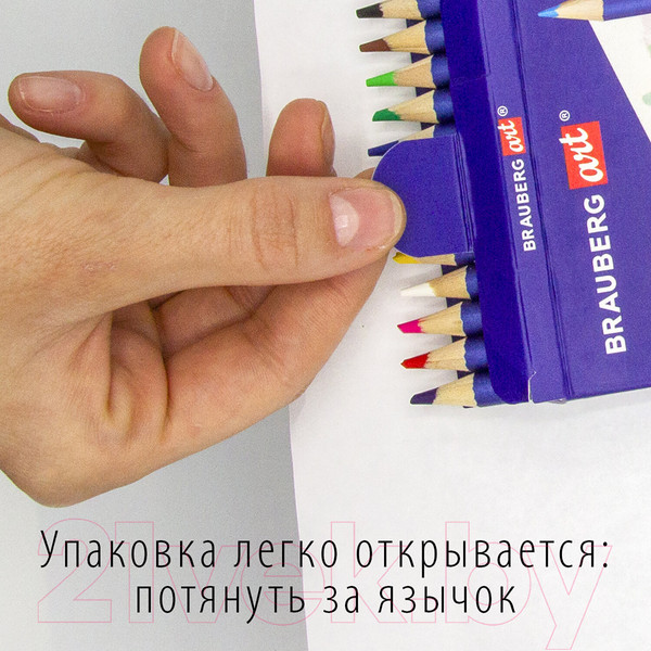 Изображение товара Набор акварельных карандашей Brauberg Art Classic / 181529 (12цв)