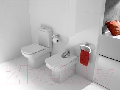 Изображение товара Унитаз напольный Roca Dama Senso Compacto A342518000 + 734151B000 + ZRU9000041