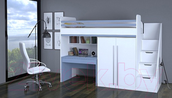 Изображение товара Ограждение для кровати Polini Kids City декоративный (синий)