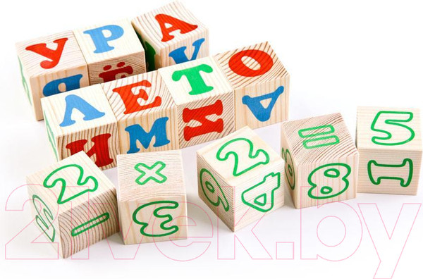 Изображение товара Развивающая игра Томик Кубики. Алфавит и цифрами / 2222-2 (20шт)