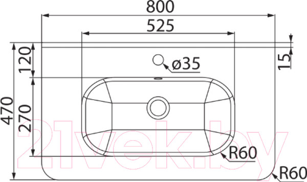 Изображение товара Умывальник IDDIS 0108000i28