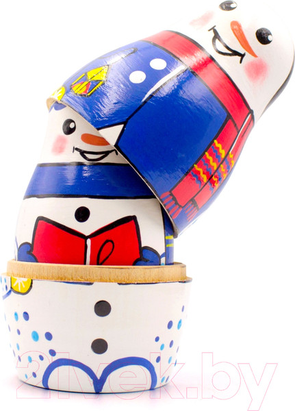 Изображение товара Матрешка сувенирная Брестская Фабрика Сувениров В виде снеговика 7156
