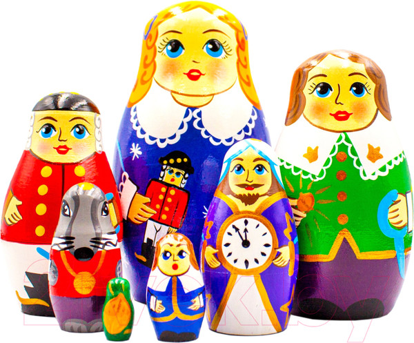 Изображение товара Матрешка сувенирная Брестская Фабрика Сувениров В виде щелкунчика 7171