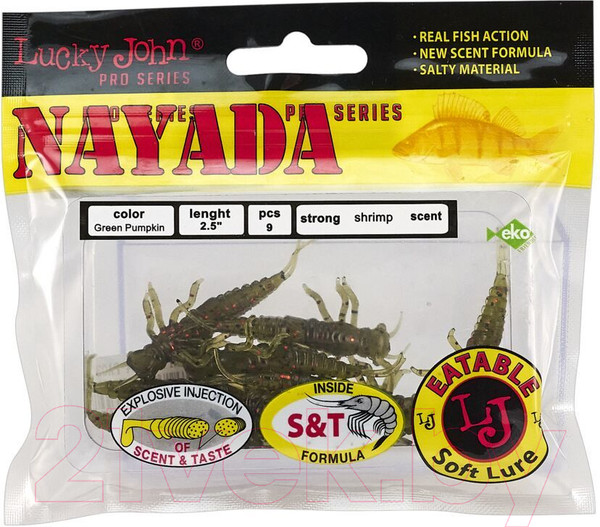 Изображение товара Мягкая приманка Lucky John Pro Series Nayada / 140154-PA03 (9шт)