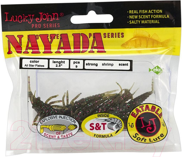 Изображение товара Мягкая приманка Lucky John Pro Series Nayada / 140154-S21 (9шт)