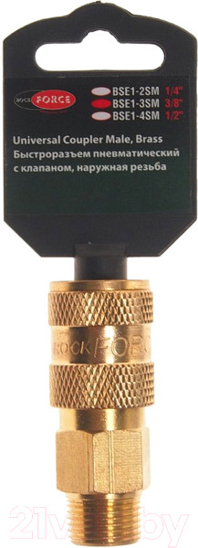 Изображение товара Штуцер пневматический RockForce RF-BSE1-3SM(1753)