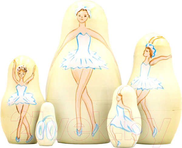 Изображение товара Матрешка сувенирная Брестская Фабрика Сувениров С элегантными балеринами 5170