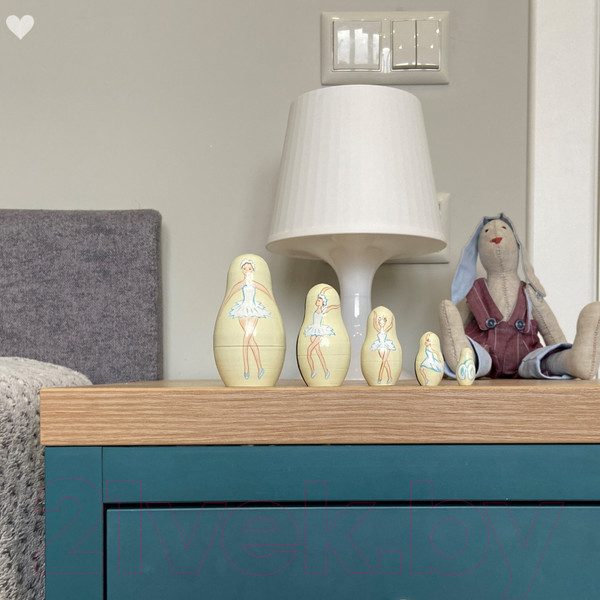 Изображение товара Матрешка сувенирная Брестская Фабрика Сувениров С элегантными балеринами 5170