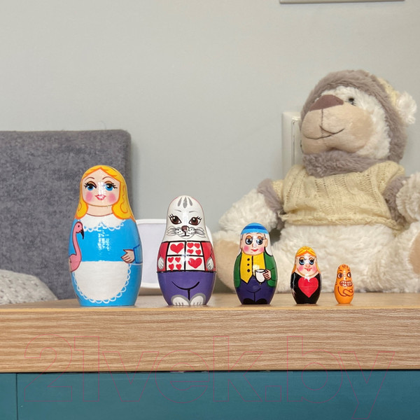 Изображение товара Матрешка сувенирная Брестская Фабрика Сувениров В виде фигурок Волшебника из страны Оз 5174